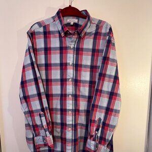 Men's Crown & Ivy Casual Button Down Shirt, Button Down Collar, Size XL